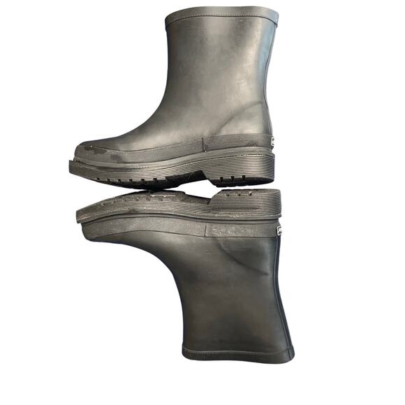 Chooka Black Rubber Rain Boots Women’s 10 Mid Calf Waterproof Ankle Buckle - Picture 6 of 7